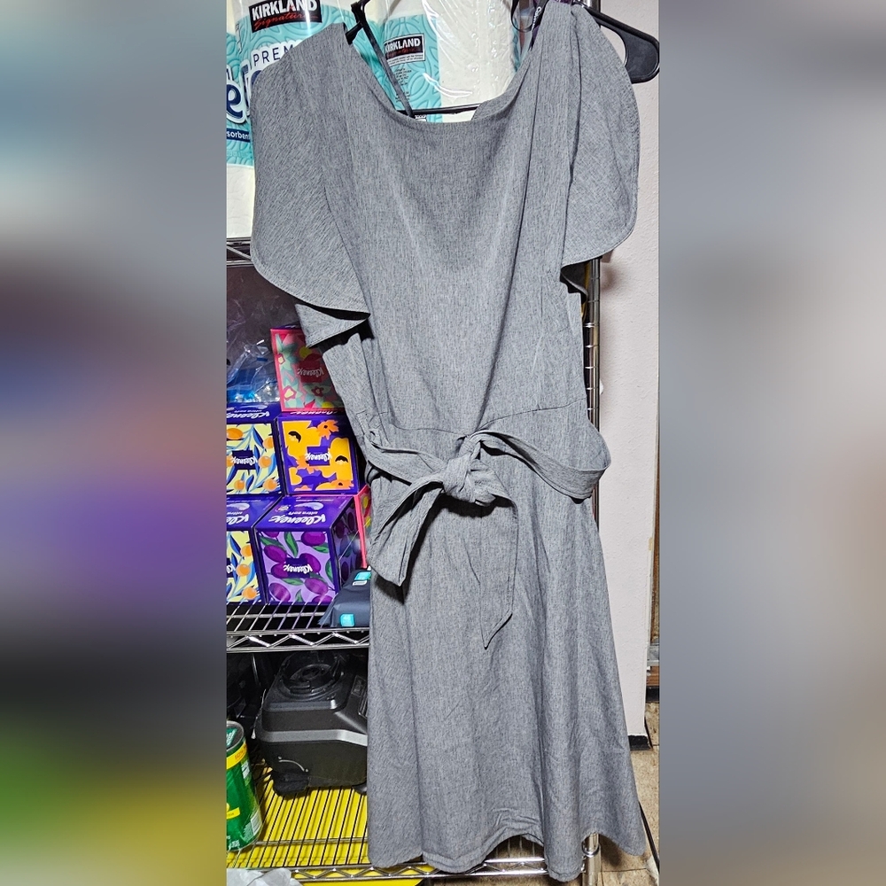 Calvin Klein Heather Gray Shift Dress